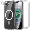 Transparent Case - BOOLING - for iPhone 16e - Shockproof - 2 Tempered Glasses - 2 Rear Camera Protectors