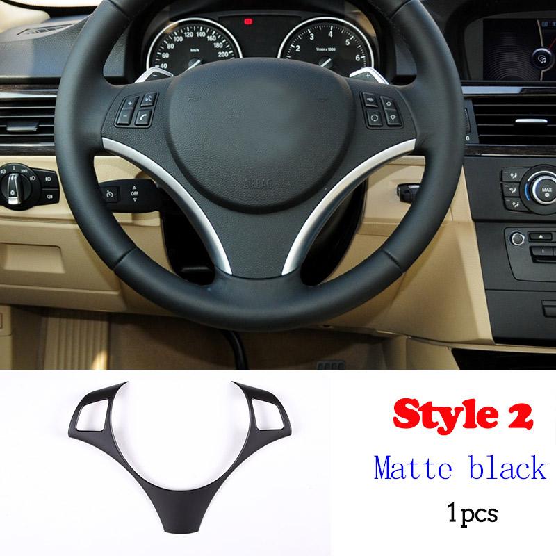 Для BMW 1 серии 3 серии E87 E90 E92 2004-2012 Декоративная накладка на рулевое колесо автомобиля Отделка Рамка Наклейка Автоаксессуары