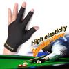 1Pc Spandex Snooker Billiard Cue Gloves Pool Left Hand Open Three Finger Glove