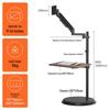 Lai Cai Adjustable Floor-Standing Monitor Stand