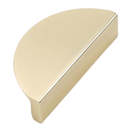 Cabinet Pulls Modern Style Exquisite Semicircle/Triangle Shape Brushed Brass Drawer Handles Kitchen