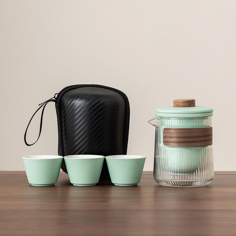 Портативные дорожные наборы посуды для чая Kung Fu Tea Maker Kuaike Чашка На открытом воздухе Портативный Мини Роскошный Праздничный Подарок Набор для чая