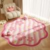 Cute Cartoon Bedroom Decor Pink Carpet Irregular Shapes Carpets for Living Room Fluffy Soft Children Floor Mat Thicken Plush Rug