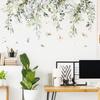 Green Leaves Plant Branch Wall Sticker Bedroom Living Room Background Decoration Mural Home Decor Stickers Art Decals Wallpaper