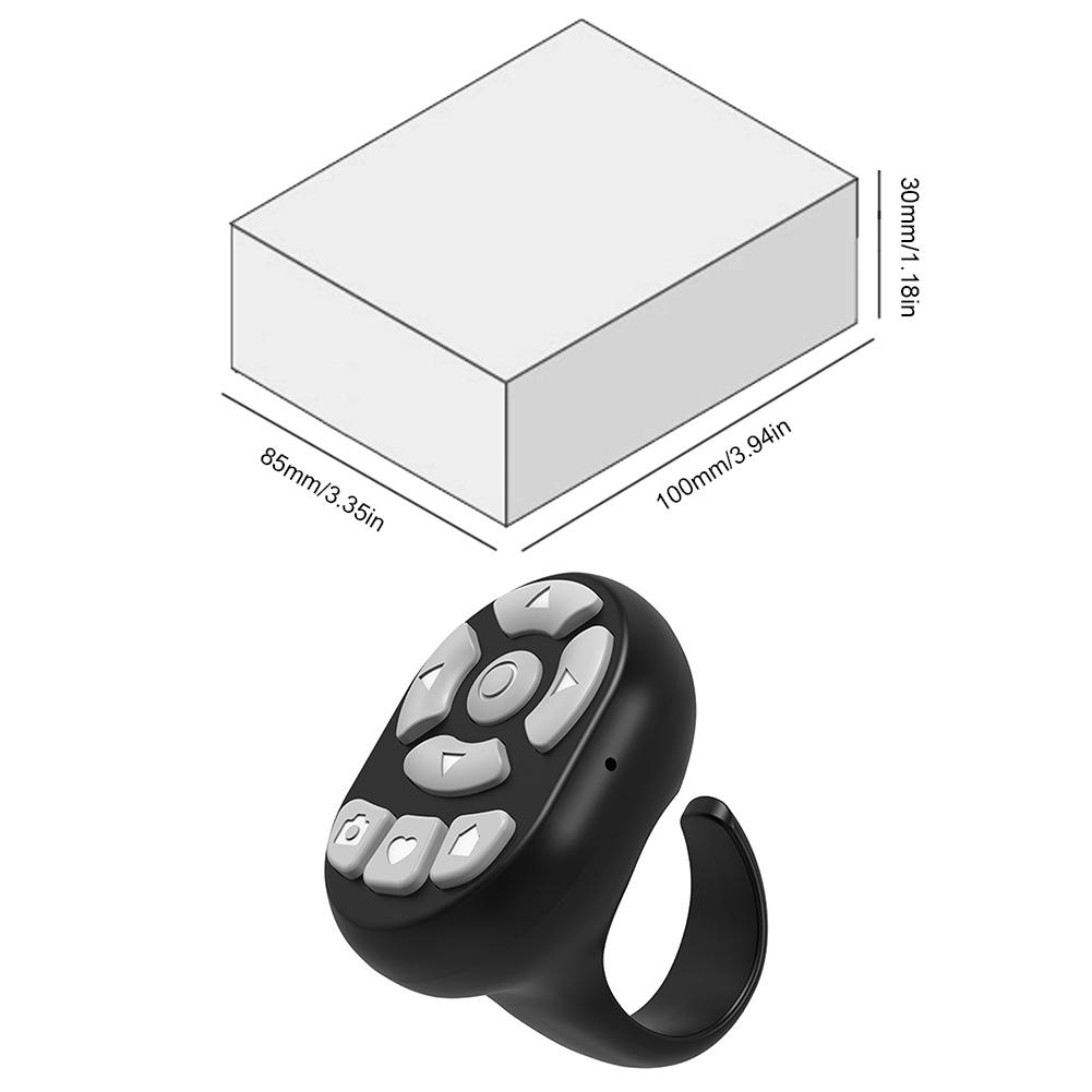 Беспроводной Bluetooth пульт дистанционного управления для мобильных телефонов, кнопка спуска для селфи и видео, устройство для перелистывания страниц электронных книг, многофункциональный контроллер