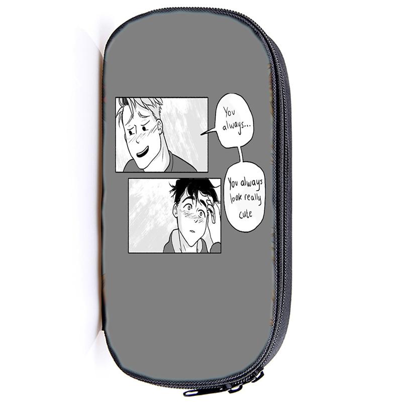 Heartstopper Канцелярские принадлежности Сумка-карандаш Ник и Чарли Студенческий экзамен Специальный нейлоновый чехол для ручки ЛГБТ-сумка унисекс Школьные принадлежности