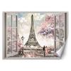 Wallpaper Window View Eiffel Tower Paris France