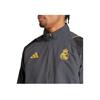 adidas Куртка мужская Real Madrid 23/24 сезон, облегающего кроя, с воротником на молнии, с длинным рукавом IB0044