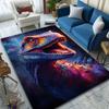 1PC Colorful dinosaur close-up Print Carpet Rug for Living Room Bedroom Sofa Doormat Home Decor Non-slip Floor Mat