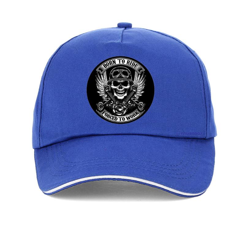 BORN TO RIDE Forced To Work Print Baseball Cap Motorcycle Lovers Hat Fashion Unisex Born To Ride Outdoor Sports Cap Gorras