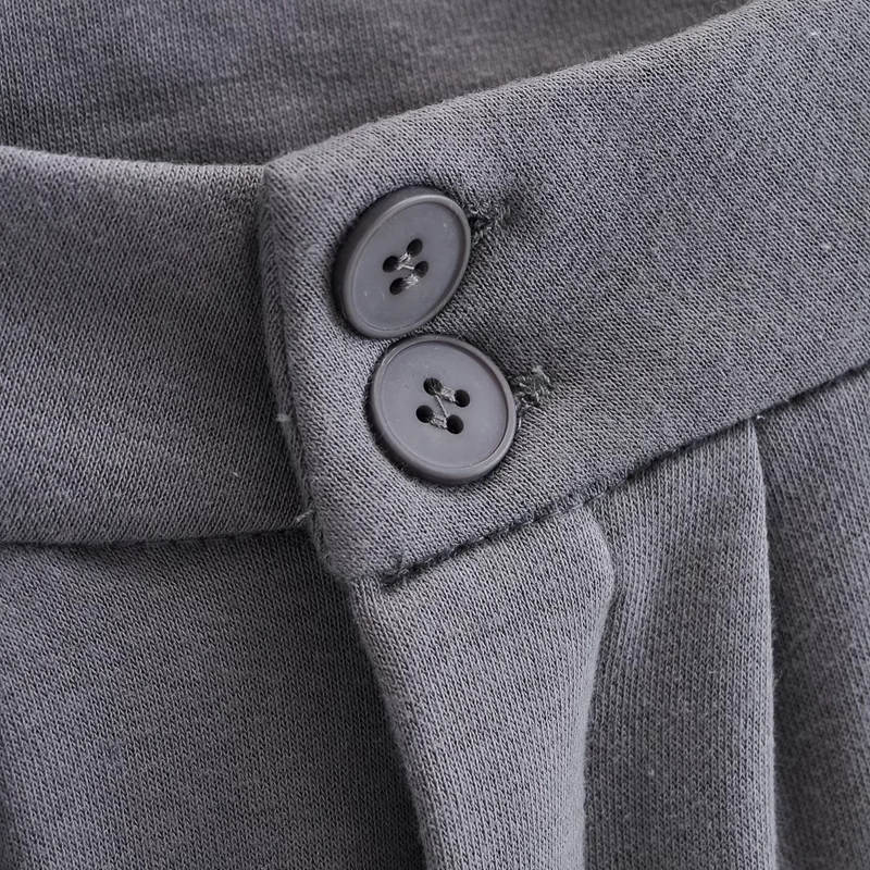 Женские брюки с высокой талией и карманами, длинный костюм, офисные женские элегантные брюки