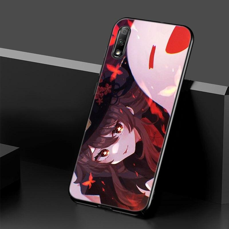 Genshin Impact Hutao Case For Huawei Honor 10X Lite 7A 8A 9X 20 Pro 7S 8C 8S 8X 9A 9C 10i 20i 30i 20E 20S 8 10 Lite Black Cover