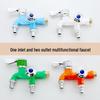 Multifunctional Dual Outlet Washing Machine Faucet: One Inlet, Two Outlets, Three-Way Household Mop Sink, Single Cold Quick Open Faucet