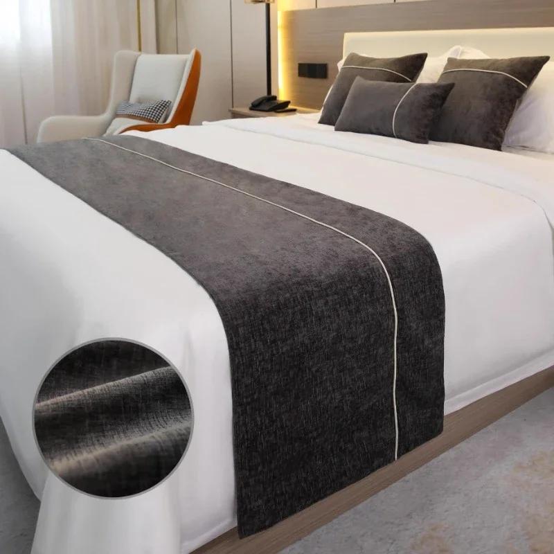 Однотонные покрывала Дорожка для кровати Двухслойная кровать Флаг Плед Постельное белье Односпальная кровать Queen King Покрывало Полотенце Украшения для дома и отеля