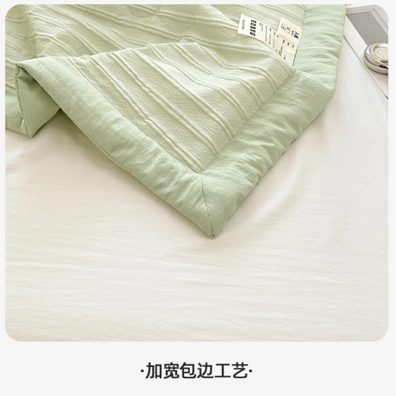 Летнее прохладное одеяло из соевого волокна, тонкое летнее одеяло для одного человека, одеяло с кондиционером, можно стирать в машине, летнее двойное общежитие
