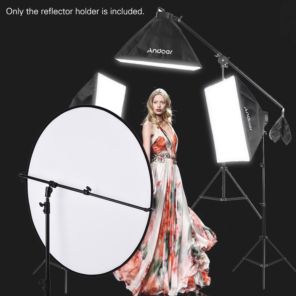 Studio Photo 360 Degree Swivel Head Reflector Holder Arm Support for 66cm 123cm Diameter Reflector or Diffuser