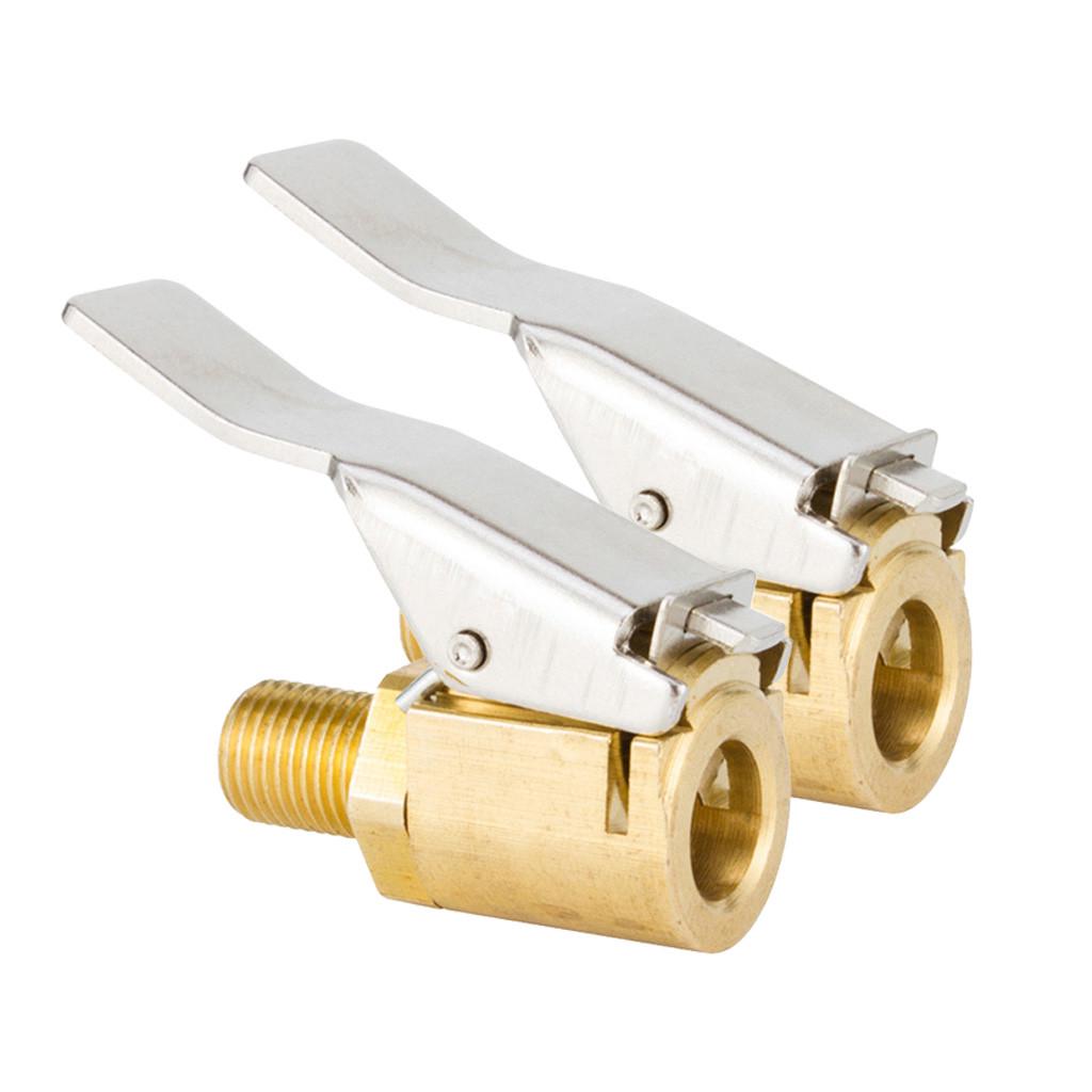 2pc Inflator Copper Nozzle Quick Adapter Car Inflator Accessories