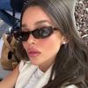 Ретро черные солнцезащитные очки женские модные овальные винтажные солнцезащитные очки женские брендовые дизайнерские маленькие оправы очки Driver Oculos De sIL