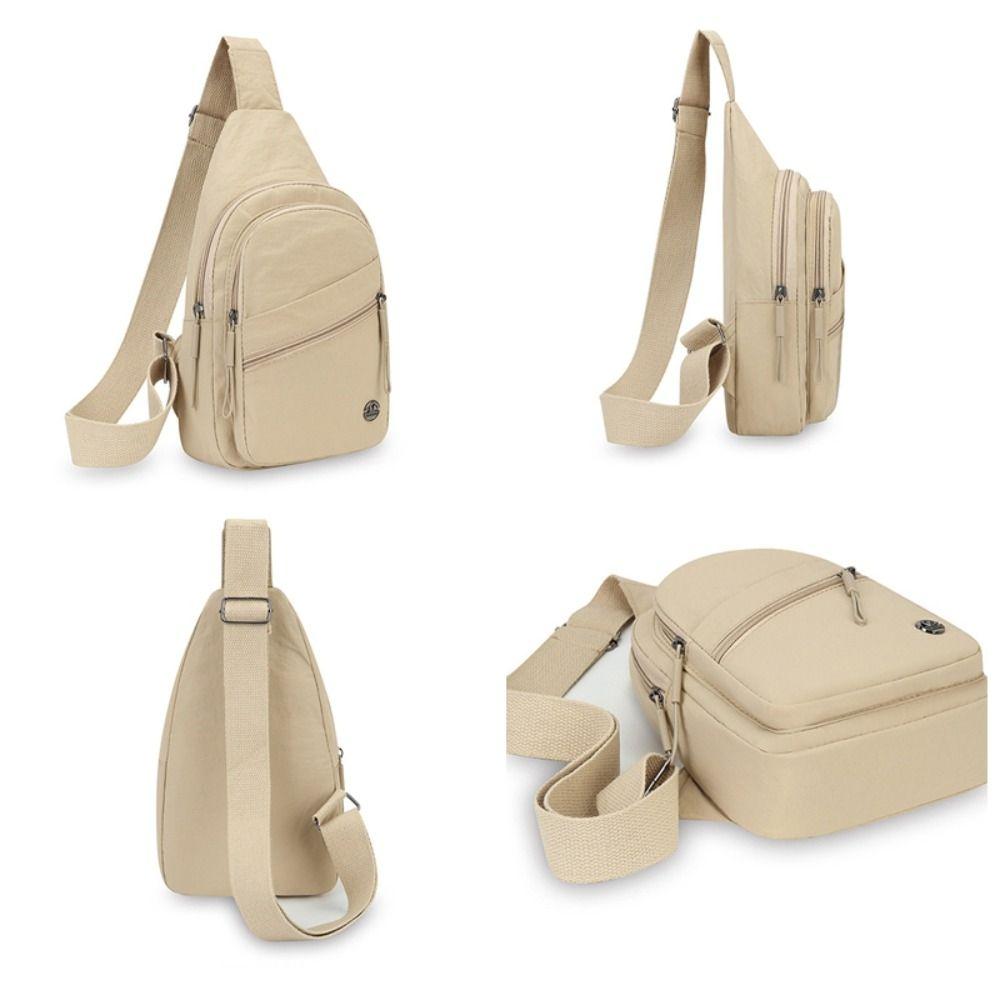 Large Capacity Crossbody Bag Spacious Waterproof Shoulder Bag Adjustable Straps Nylon Material Messenger Bag Casual Design