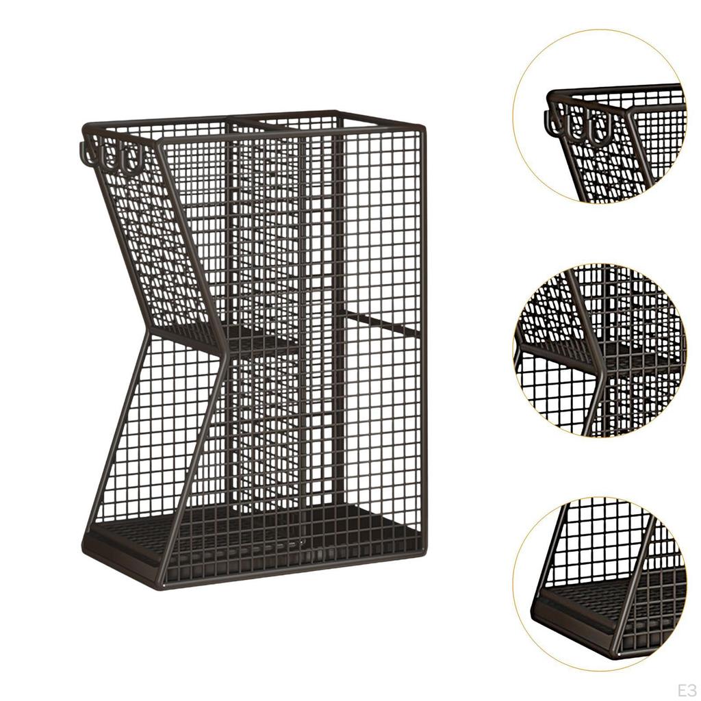 Umbrella Rack Organizer with Drip Tray Stable Creative Convenient Holder Storage