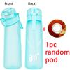 1 шт. Бутылка для воды с воздухом с 1 шт. случайной круглой капсулой со вкусом, спортивная соломинка, пластиковый стакан, герметичная, для активного отдыха, путешествий, спортивные бутылки