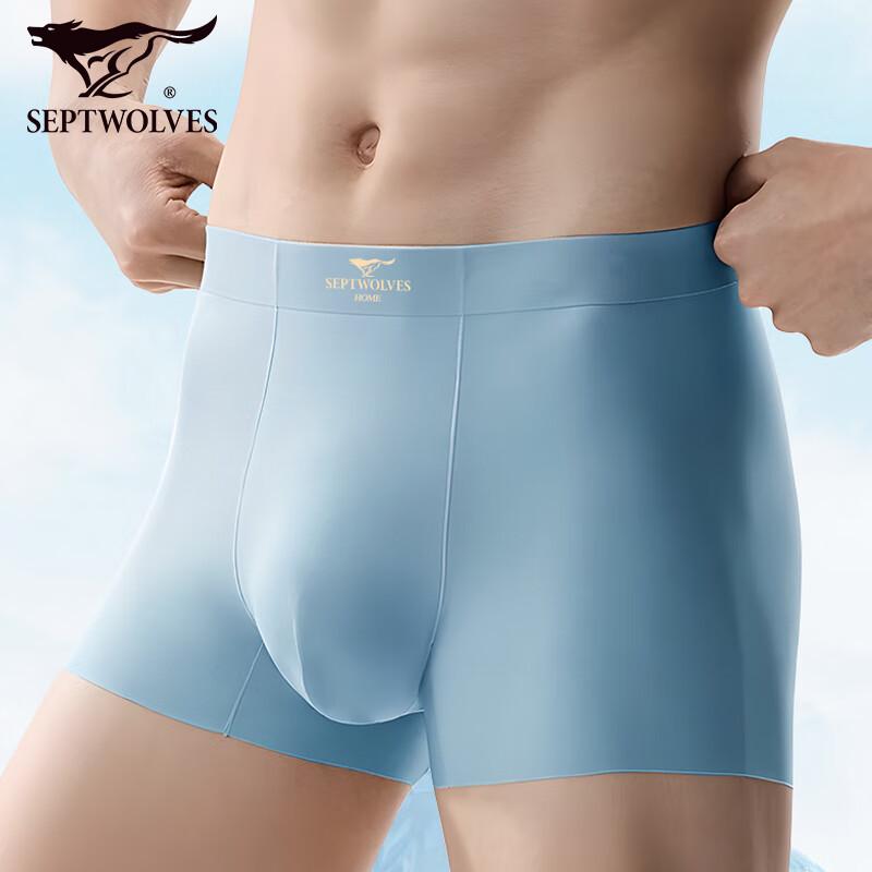 Мужские быстросохнущие бесшовные антибактериальные трусы-боксеры Seven Wolves