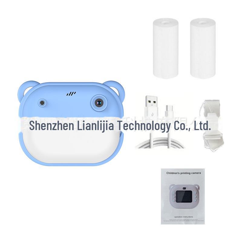 Новая камера Polaroid с двумя объективами HD для детей - игрушка для фото и видео с подарочной коробкой