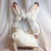Speckle Rabbit Ears Headband White Tail Pet Play Cosplay Hair Accessories