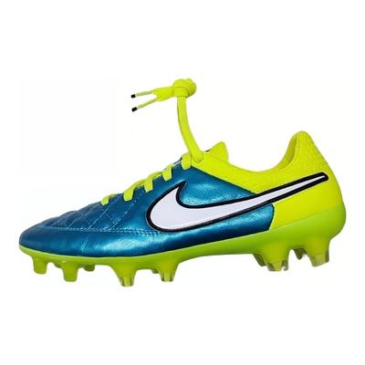 Tiempo Legend V Удобные FG с круглым носком (Резиновые длинные шипы) Нескользящие Прочные Футбольные Бутсы Унисекс Футбольные Бутсы Синие 744951-401