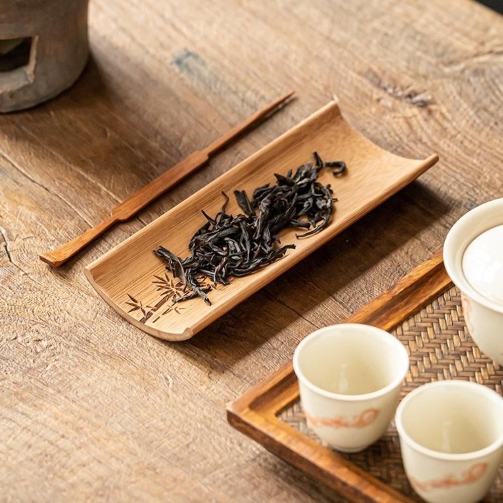 Natural Bamboo Tea Scoop Handmade Tea Needle Durable Tea Accessories Set office