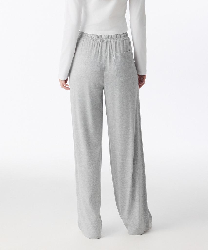 MUSINSA STANDARD WOMAN Women'S Jersey Wide Lounge Pants [Medium Grey]