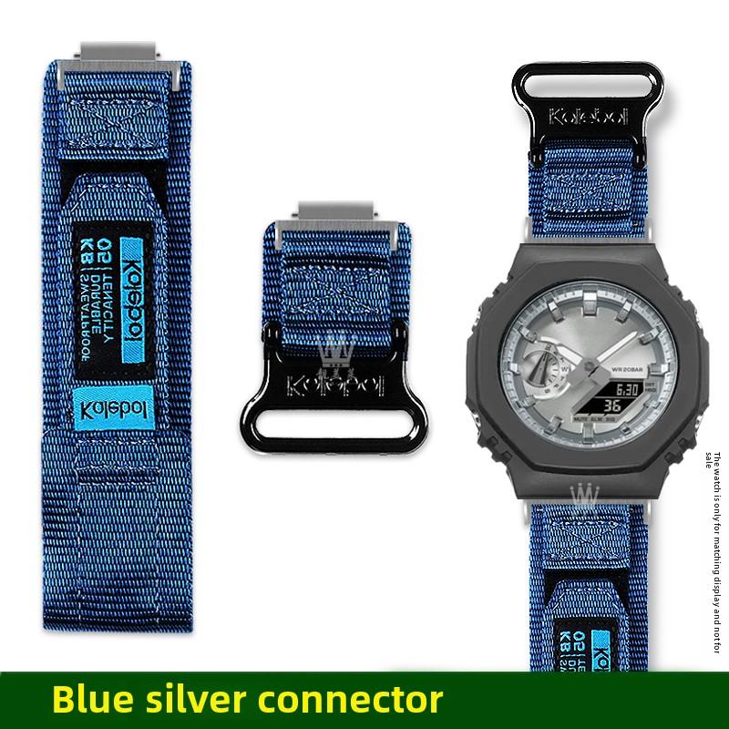 GA2100 Дизайн с петлей холщовый ремешок Для Casio G-SHOCK 5611 GA-2100 GA-2110 GA-B2100 мужской Наручные часы для активного отдыха Нейлоновый ремешок аксессуар