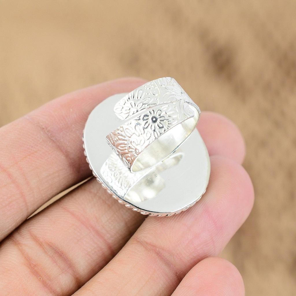 Серебро 925 пробы Аметист Африканский Драгоценный камень День рождения Бохо Обещание Февраль Кольцо