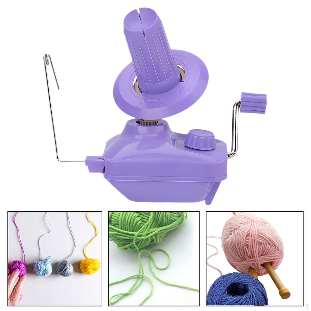 Hand Operated Yarn Winder Convenient Multipurpose Crank Handheld Low Noise with Handle Manual