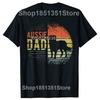 Funny Aussie Dog Dad Australian Shepherd Tshirts Men Womens Fashion Casual Tshirt 100 Cotton Loose Oversized T Shirt