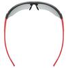 Спортивные солнцезащитные очки для Sportstyle 802 [Uvex], Фотохромные, Противотуманные, Для бега/велосипеда/активного отдыха, V, Черный/Красный