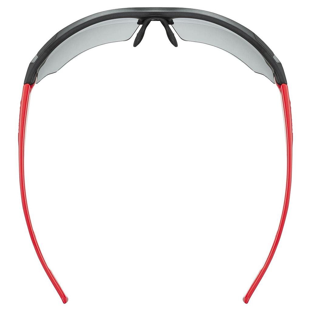 Спортивные солнцезащитные очки для Sportstyle 802 [Uvex], Фотохромные, Противотуманные, Для бега/велосипеда/активного отдыха, V, Черный/Красный
