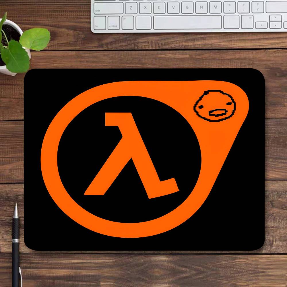 Игровой коврик для мыши Half-Life Маленький коврик для мыши с заблокированным краем Для геймеров Настольный коврик для компьютера Прямоугольный Противоскользящий Резиновый