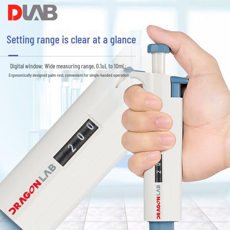 DLAB TopPette Manual Single Channel Adjustable Pipette