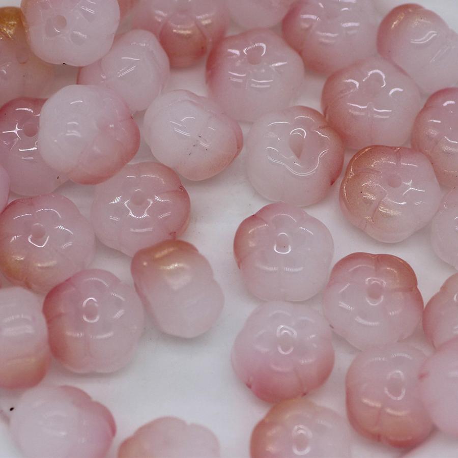 High Quality DIY Jewelry Accessories Lantern Decoration Fashion Beaded 8mm Bracelet Necklace 50Pcs Handmade Making Glass Materials Beads Pumpkin