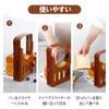 Liroyal Bread Резка хлеба Место для резки хлеба 4 Толщина Быстрая и легкая нарезка для домашнего использования Инструмент для выпечки тостов на открытом воздухе Слайсер, Руководство, Руководство, Складной,