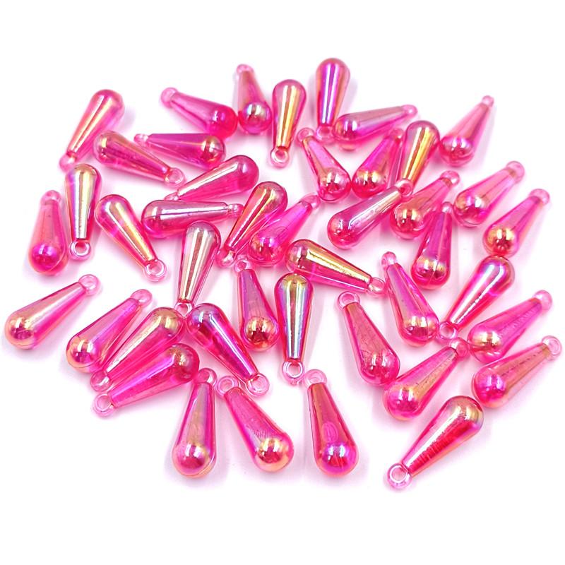 AB Цвет Капли Воды Бусины Разбросанные Бусины 20 шт. 8*22 мм Сплошной Цвет Аксессуары Для Одежды Аксессуары Для Волос Подвеска Популярные Волшебные Цвета Новые Бусины