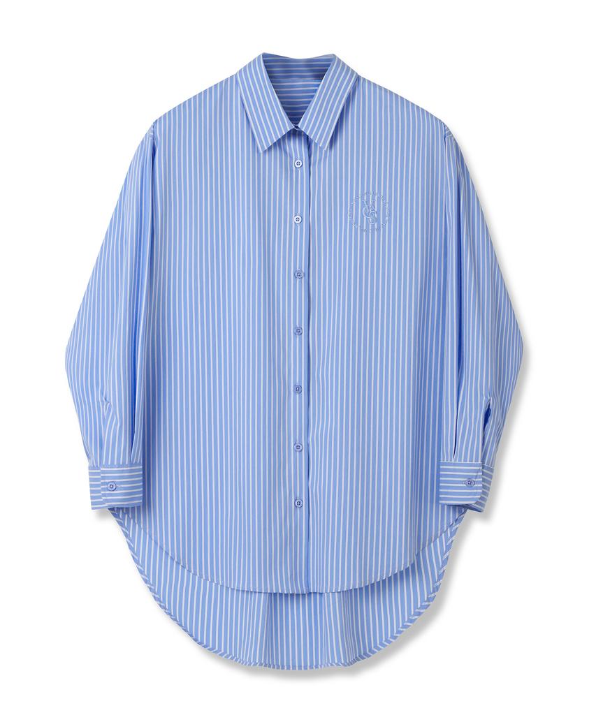 VIVACIOUS Ciel Unbalance Stripe Shirt - 2Col