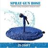 Садовый шланг длиной от 25 до 150 футов с водяным пистолетом высокого давления, идеально подходит для сада и мойки автомобиля, прочный, легкий, гибкий водяной шланг