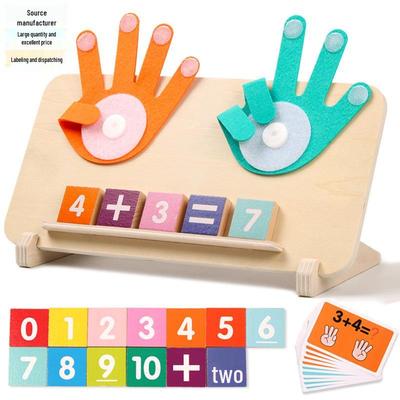 Монтессори Пазл-игрушка для счета пальцами для детей 1-2 лет – Пособие по раннему математическому образованию