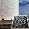 3D Wall Panel Mold for Gypsum, Plaster or Concrete Tile for Decorative Wall Panels 'Foliage'