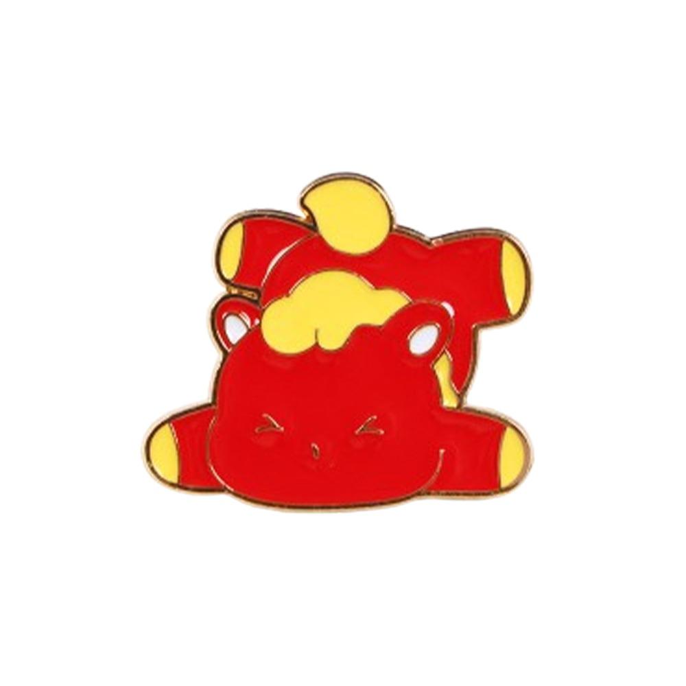 Zinc Zinc Zinc Alloy Zodiac Horse Brooch Chinese Style Animal Brooch Cute New Year Lapel Pins  New Year Gift