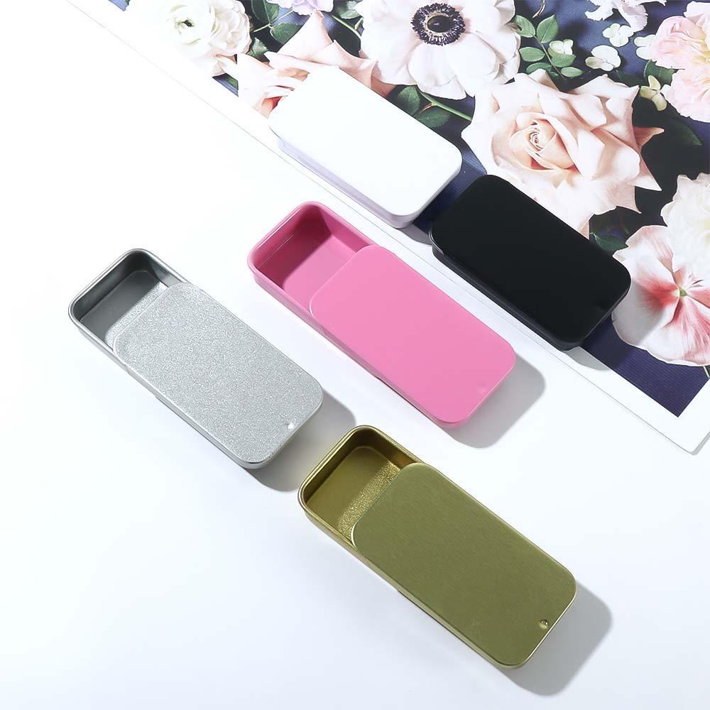 Case Empty Tins Solid Perfume Home Organizer Mini Iron Box Mini Eyebrow Soap Box Tinplate Push Case