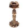 Vintage Carved Candle Holder Beautifully Carved Bronze Pillar Candle Holder for Wedding Birthday