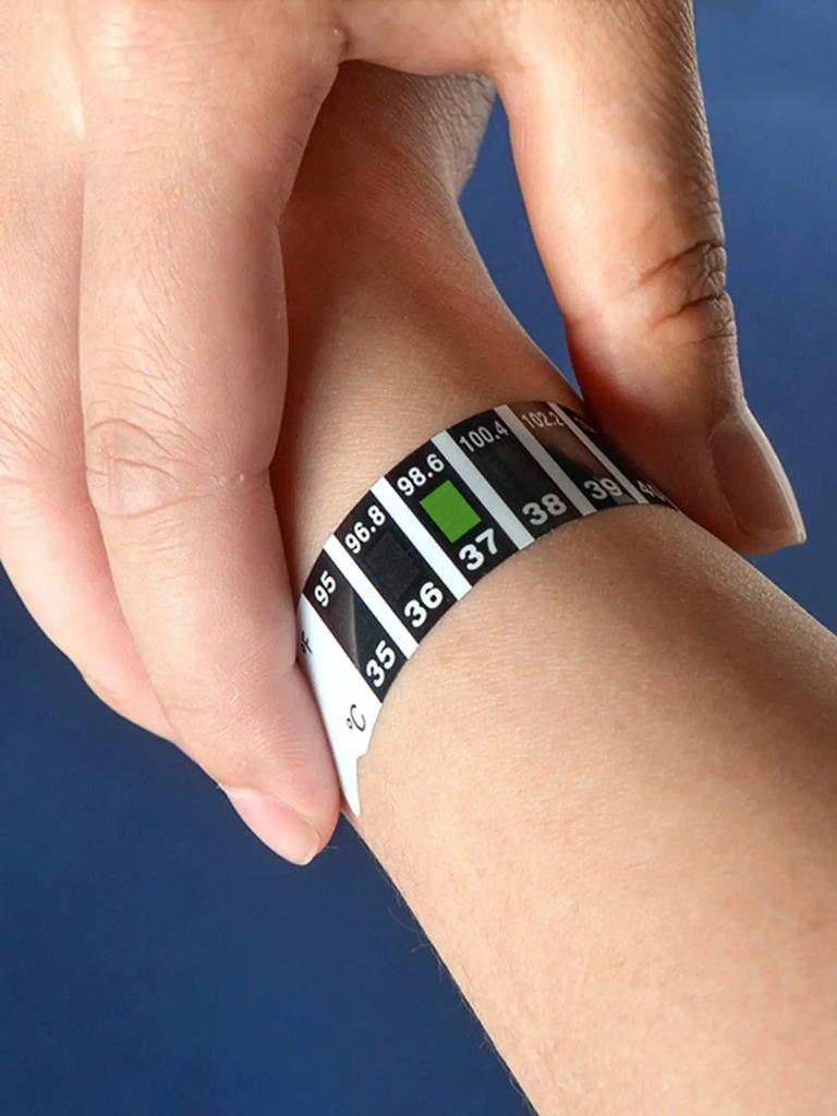 5 шт. - Детский термопластырь, термопластырь для лба ребенка, меняющий цвет, ЖК-термопластырь